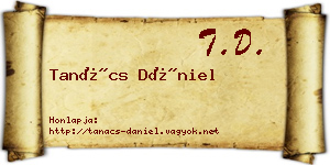 Tanács Dániel névjegykártya